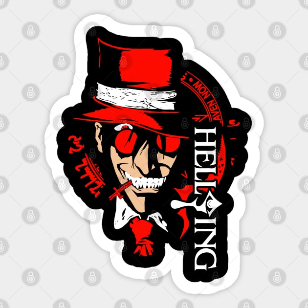 Hellsing anime alucard Sticker by nezirfon